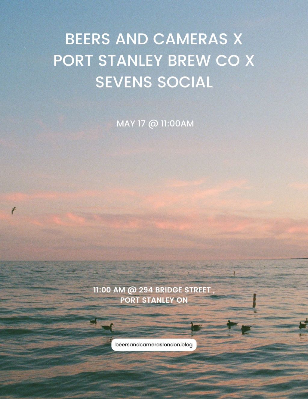 BEERS AND CAMERAS x SEVENS SOCIAL  X       PORT STANLEY BREWING&nbsp;CO.